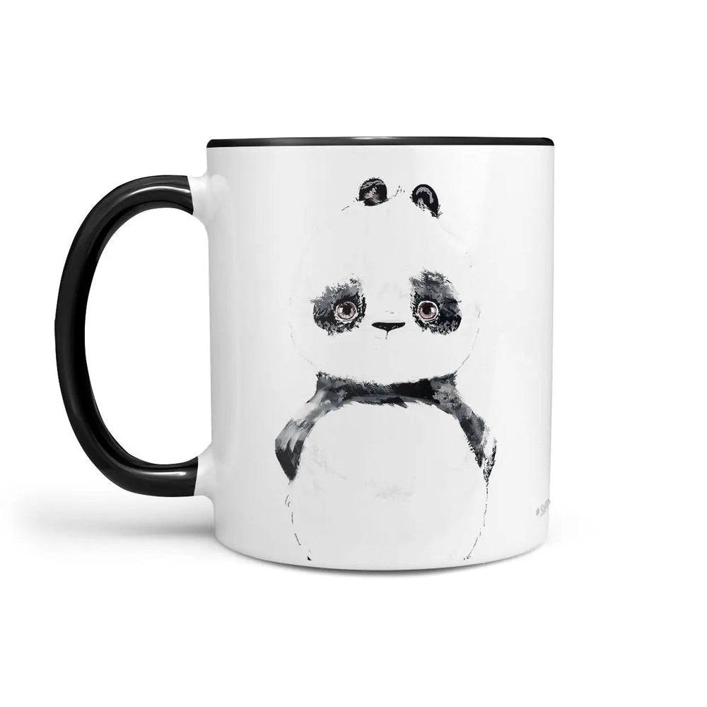 Panda Tasse mit minimalistischem Aquarell-Motiv - Sunnywall - Individualität trifft Design