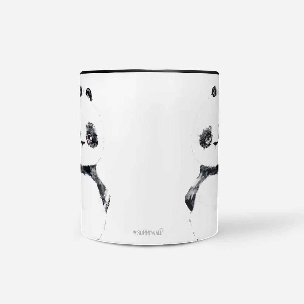 Panda Tasse mit minimalistischem Aquarell-Motiv - Sunnywall - Individualität trifft Design