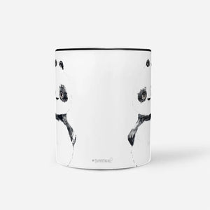 Panda Tasse mit minimalistischem Aquarell-Motiv - Sunnywall - Individualität trifft Design