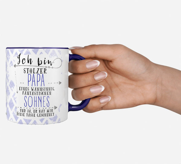 Papa Tasse Ich bin stolzer Papa eines fantastischen Sohnes - Sunnywall - Individualität trifft Design