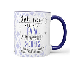 Papa Tasse Ich bin stolzer Papa eines fantastischen Sohnes - Sunnywall - Individualität trifft Design