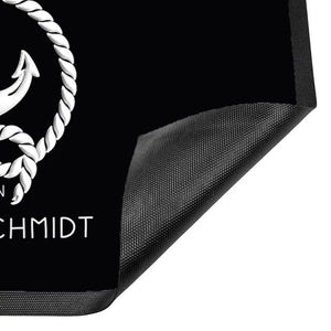 Personalisierte Fussmatte maritim Heimathafen mit Namen - Sunnywall - Individualität trifft Design