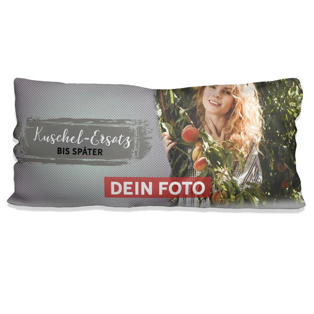 Personalisiertes Fotokissen Kuschelersatz – Kissen mit eigenem Foto gestalten - 80 x 40 cm - Sunnywall - Individualität trifft Design