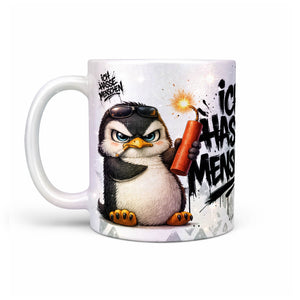 Pinguin Tasse „Ich hasse Menschen“ – Lustige Kaffeetasse - Sunnywall - Individualität trifft Design
