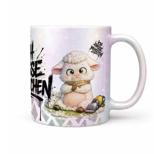 Schaf Tasse „Ich hasse Menschen“ – Lustige Kaffeetasse - Sunnywall - Individualität trifft Design