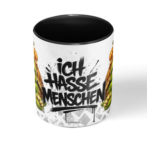 Schildkröte Tasse „Ich hasse Menschen“ – Lustige Kaffeetasse - Sunnywall - Individualität trifft Design
