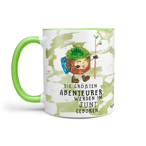 Tasse Abenteurer Geburtstag Kastanie Die größten Abenteurer werden im Wunschmonat geboren - Sunnywall - Individualität trifft Design