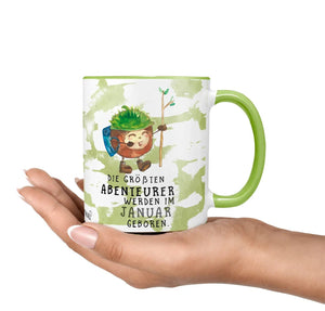 Tasse Abenteurer Geburtstag Kastanie Die größten Abenteurer werden im Wunschmonat geboren - Sunnywall - Individualität trifft Design