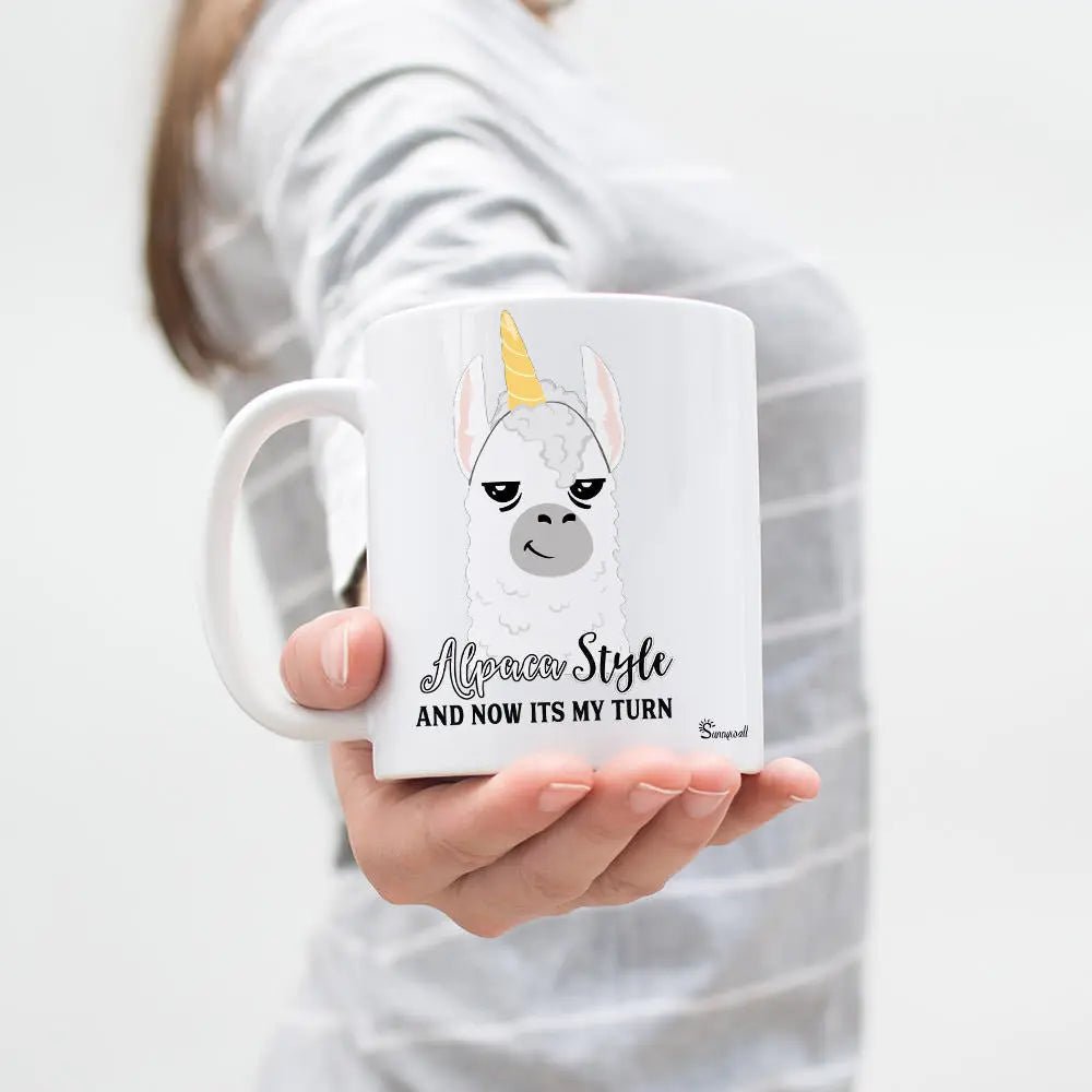 Tasse Alpaka Style And Now It's My Turn - Sunnywall - Individualität trifft Design