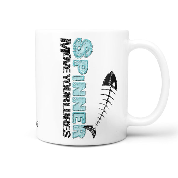 Tasse Angeln Spruch Spinner Move Your Lures mit Fischgräte - Sunnywall - Individualität trifft Design