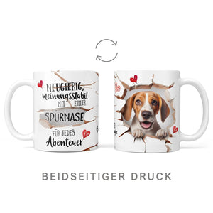 Tasse Beagle Abenteuer - Hunderassen Kollektion - Sunnywall - Individualität trifft Design