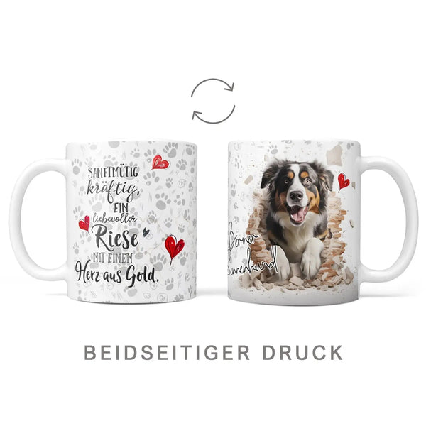 Tasse Berner Sennenhund liebevoller Riese - Hunderassen Kollektion - Sunnywall - Individualität trifft Design