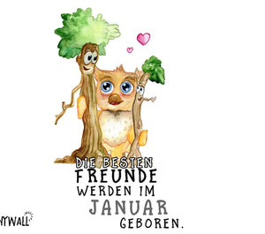 Tasse Beste Freunde Geburtstag Die besten Freunde werden im Wunschmonat geboren - Sunnywall - Individualität trifft Design