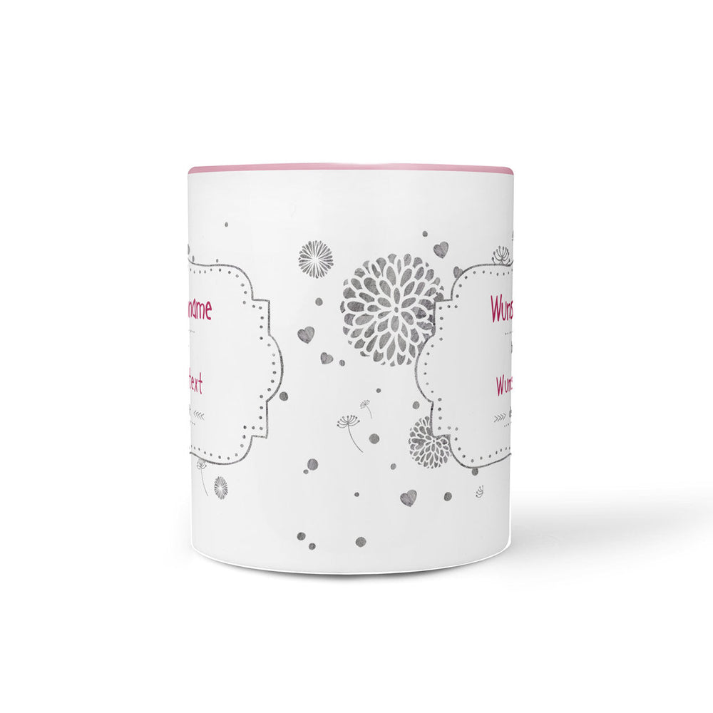 Tasse beste Wunschname – personalisiert mit Name in Rosa - Sunnywall - Individualität trifft Design