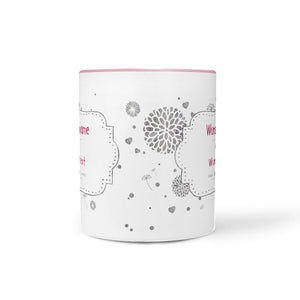 Tasse beste Wunschname – personalisiert mit Name in Rosa - Sunnywall - Individualität trifft Design