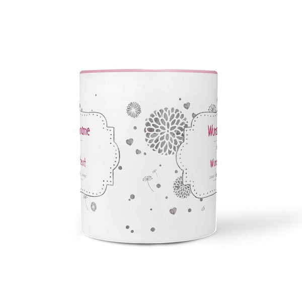 Tasse beste Wunschname – personalisiert mit Name in Rosa - Sunnywall - Individualität trifft Design