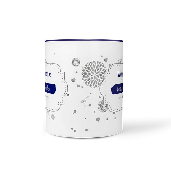 Tasse bester Bruder – personalisiert mit Name in Blau - Sunnywall - Individualität trifft Design
