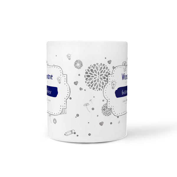 Tasse bester Lehrer – personalisiert mit Name und Schulmotiv - Sunnywall - Individualität trifft Design