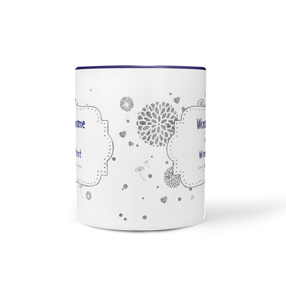 Tasse bester Wunschname – personalisierbar mit Name in Blau - Sunnywall - Individualität trifft Design