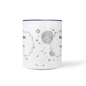 Tasse bester Wunschname – personalisierbar mit Name in Blau - Sunnywall - Individualität trifft Design