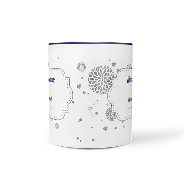 Tasse bester Wunschname – personalisierbar mit Name in Blau - Sunnywall - Individualität trifft Design
