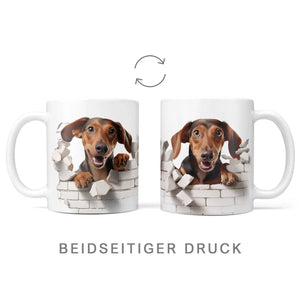 Tasse Brauner Dackel - Hunderassen Kollektion - Sunnywall - Individualität trifft Design