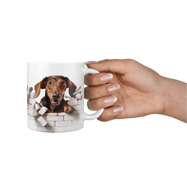 Tasse Brauner Dackel - Hunderassen Kollektion - Sunnywall - Individualität trifft Design
