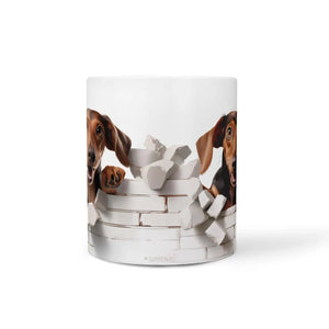 Tasse Brauner Dackel - Hunderassen Kollektion - Sunnywall - Individualität trifft Design