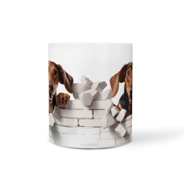 Tasse Brauner Dackel - Hunderassen Kollektion - Sunnywall - Individualität trifft Design