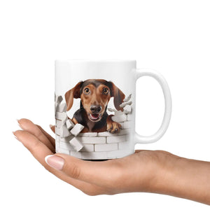 Tasse Brauner Dackel - Hunderassen Kollektion - Sunnywall - Individualität trifft Design