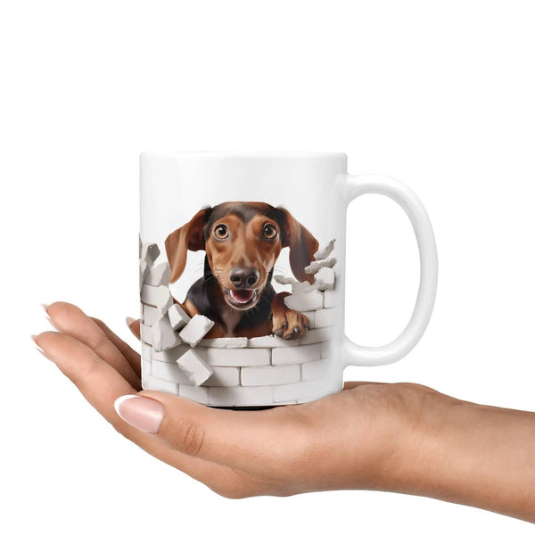 Tasse Brauner Dackel - Hunderassen Kollektion - Sunnywall - Individualität trifft Design