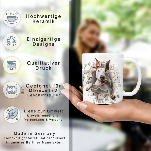 Tasse Bullterrier Liebe auf vier Pfoten - Hunderassen Kollektion - Sunnywall - Individualität trifft Design