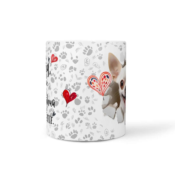 Tasse Chihuahua weisses Fell - Hunderassen Kollektion - Sunnywall - Individualität trifft Design