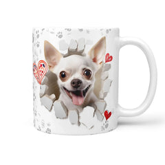 Tasse Chihuahua weisses Fell - Hunderassen Kollektion - Sunnywall - Individualität trifft Design