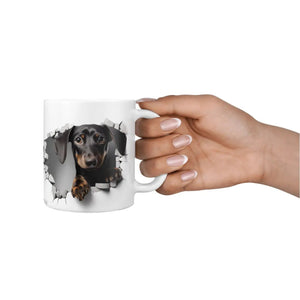 Tasse Dackel Liebe Schwarzer Dackel - Hunderassen Kollektion - Sunnywall - Individualität trifft Design