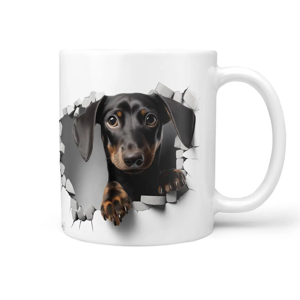 Tasse Dackel Liebe Schwarzer Dackel - Hunderassen Kollektion - Sunnywall - Individualität trifft Design