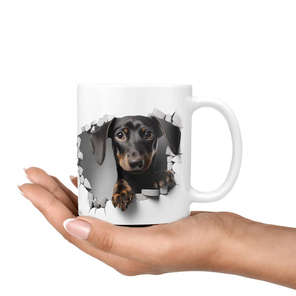 Tasse Dackel Liebe Schwarzer Dackel - Hunderassen Kollektion - Sunnywall - Individualität trifft Design
