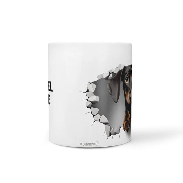 Tasse Dackel Liebe Schwarzer Dackel - Hunderassen Kollektion - Sunnywall - Individualität trifft Design