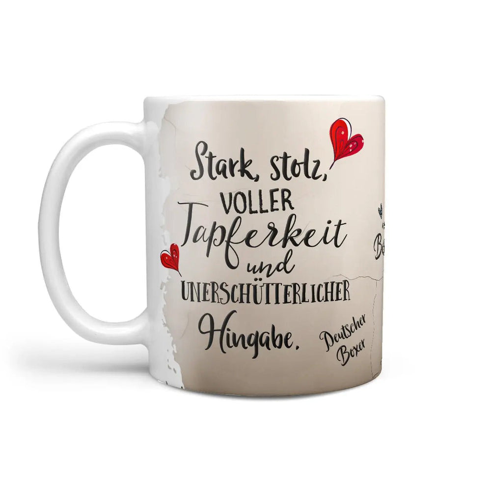 Tasse Deutscher Boxer Stark & Stolz - Hunderassen Kollektion - Sunnywall - Individualität trifft Design