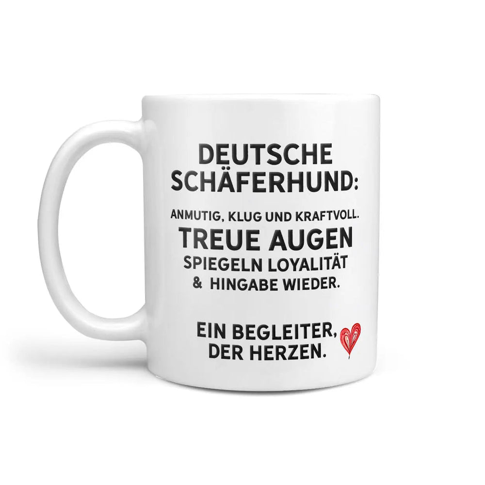 Tasse Deutscher Schäferhund Loyalität - Hunderassen Kollektion - Sunnywall - Individualität trifft Design