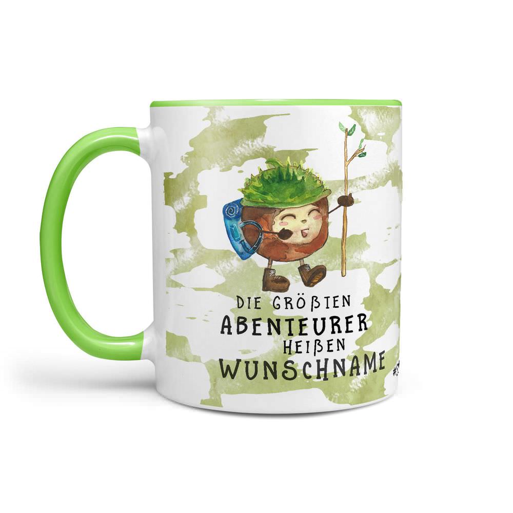 Tasse - Die größten Abenteurer heißen - Wunschname Kaffeetasse - Sunnywall - Individualität trifft Design