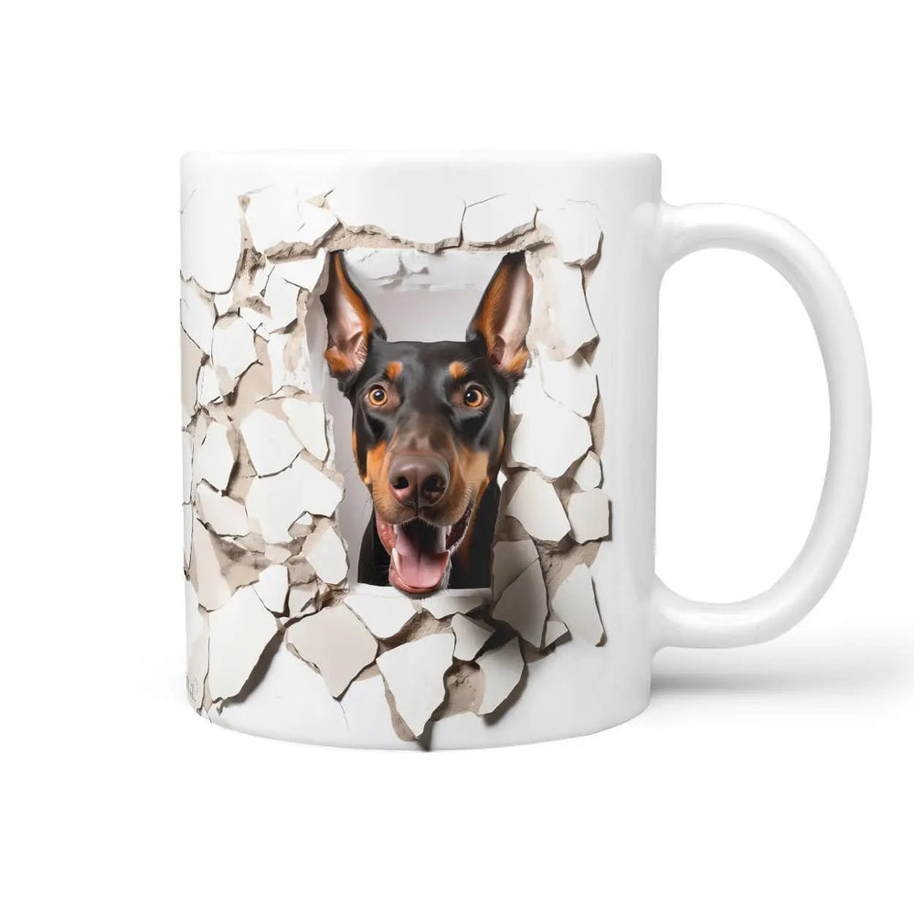 Tasse Dobermann Leg dich niemals mit meinen Leuten an - Hunderassen Kollektion - Sunnywall - Individualität trifft Design