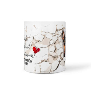 Tasse Dobermann Leg dich niemals mit meinen Leuten an - Hunderassen Kollektion - Sunnywall - Individualität trifft Design