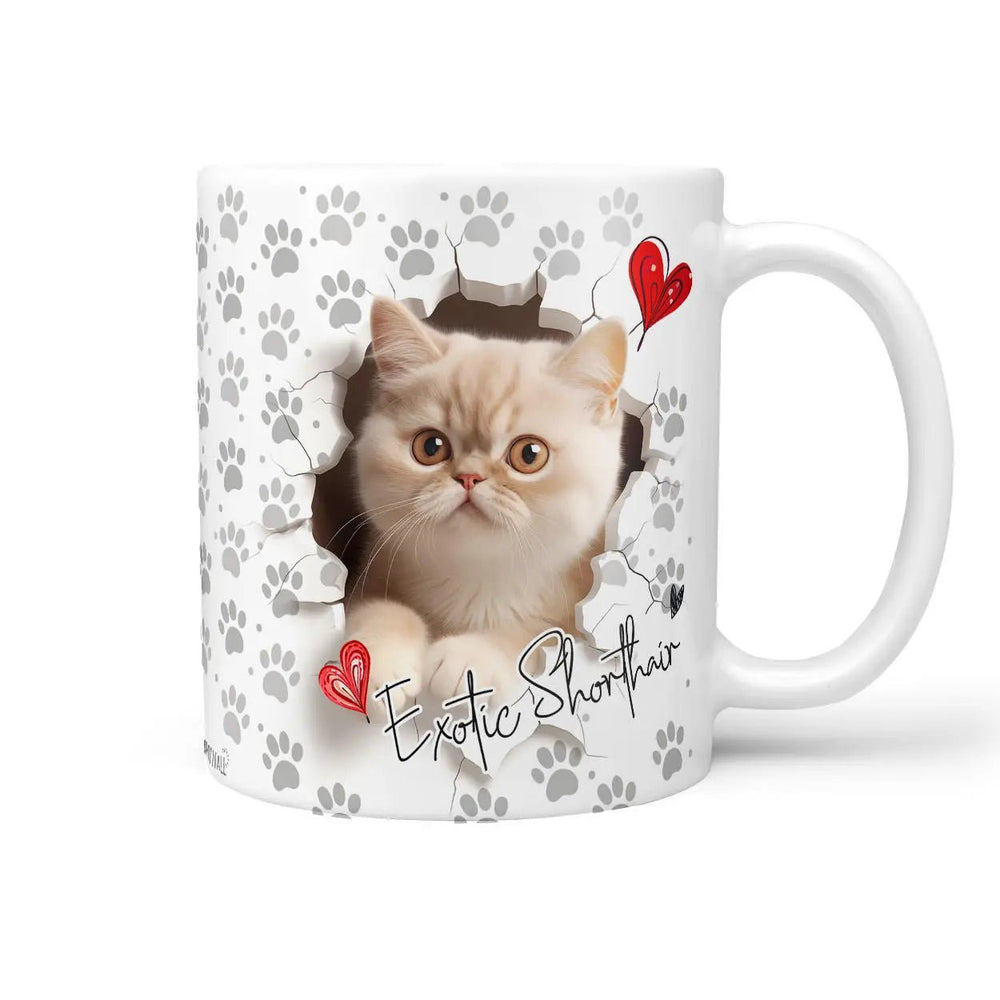 Tasse Exotic Shorthair schnurrender Charme - Katzenrassen Kollektion - Sunnywall - Individualität trifft Design