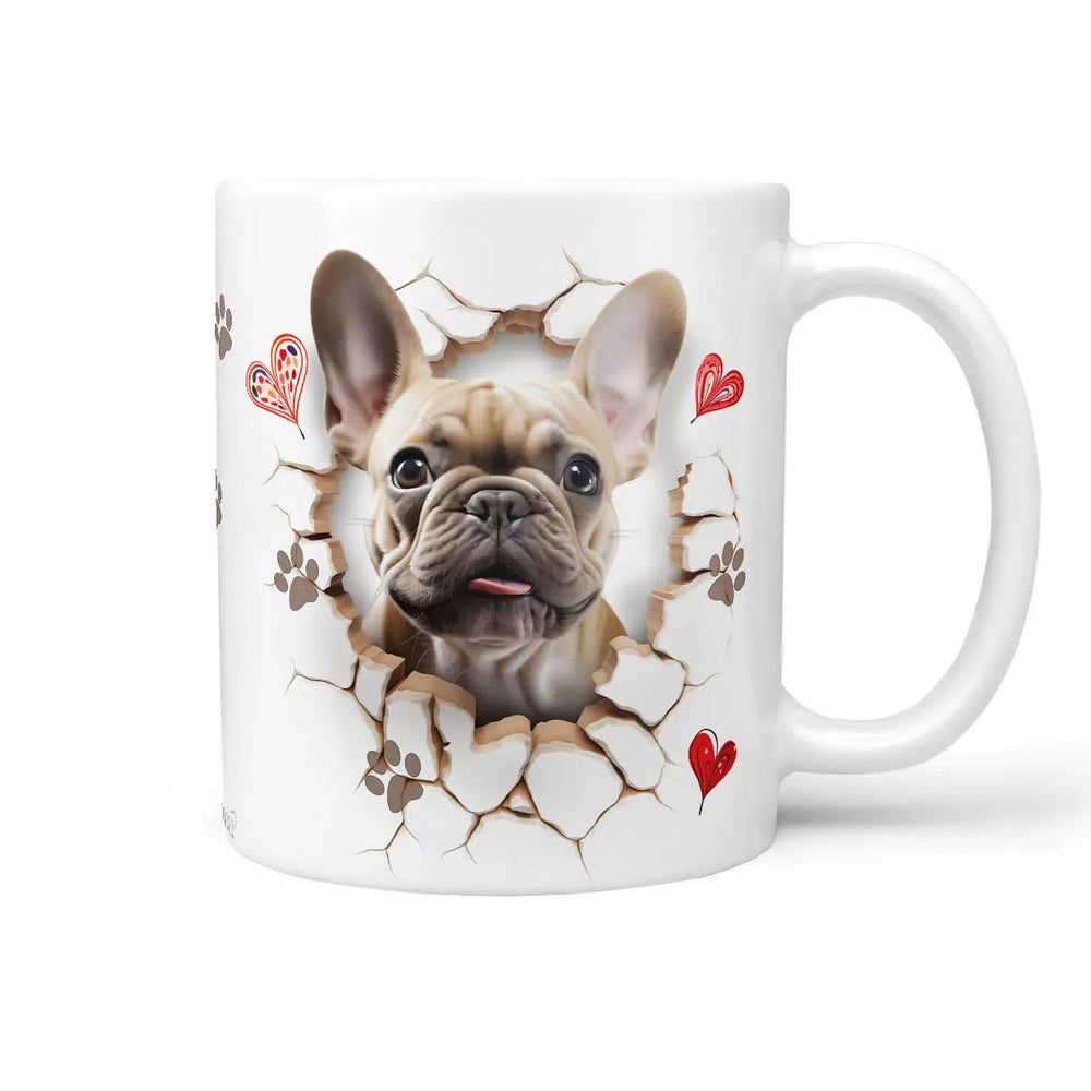 Tasse Französische Bulldogge helles Fell - Hunderassen Kollektion - Sunnywall - Individualität trifft Design