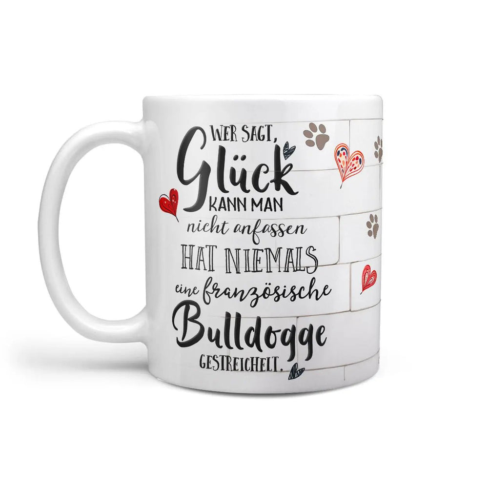 Tasse Französische Bulldogge schwarzes Fell - Hunderassen Kollektion - Sunnywall - Individualität trifft Design