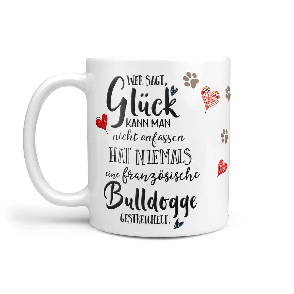 Tasse Französische Bulldogge weisses Fell - Hunderassen Kollektion - Sunnywall - Individualität trifft Design