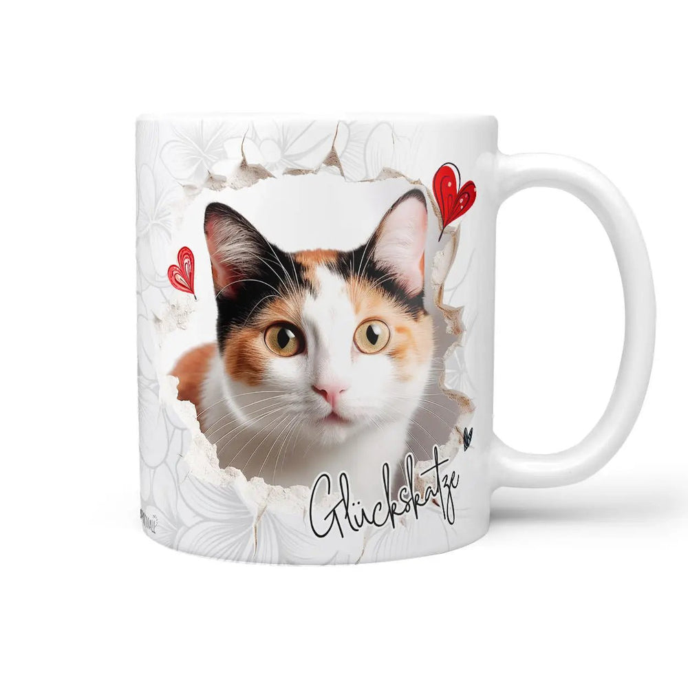 Tasse Glückskatze glücksverheißende Katze - Katzenrassen Kollektion - Sunnywall - Individualität trifft Design
