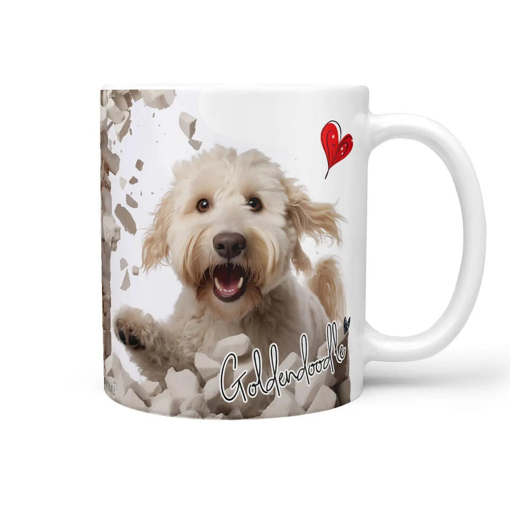 Tasse Goldendoodle weisses Fell Verspielt & Intelligent - Hunderassen Kollektion - Sunnywall - Individualität trifft Design