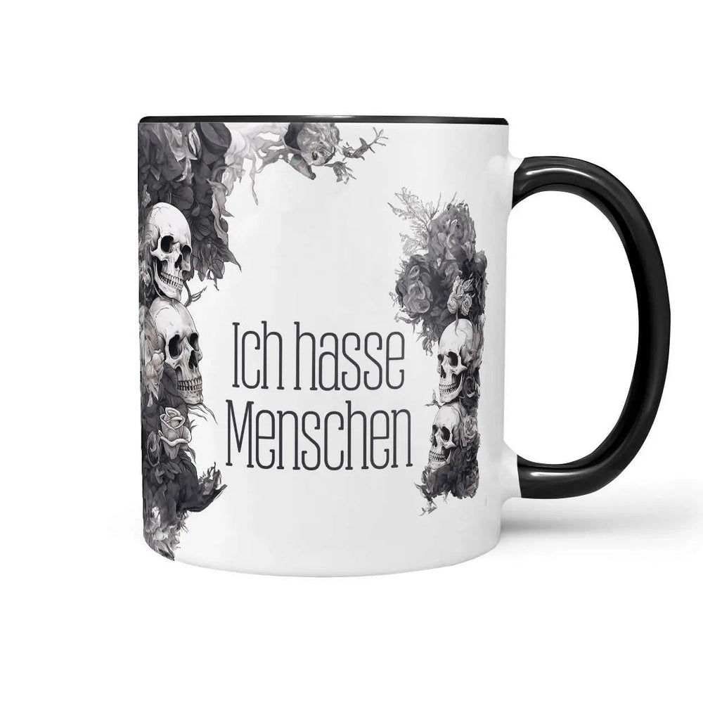 Tasse Ich hasse Menschen Statement | B-Ware - Sunnywall - Individualität trifft Design